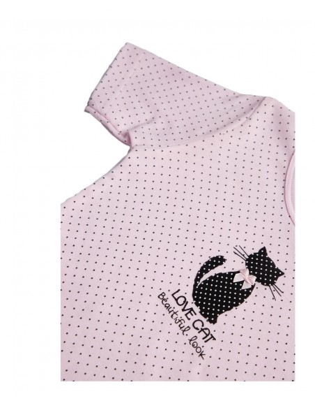 Minerva Παιδικό Φανελάκι Κορίτσι Love Cat