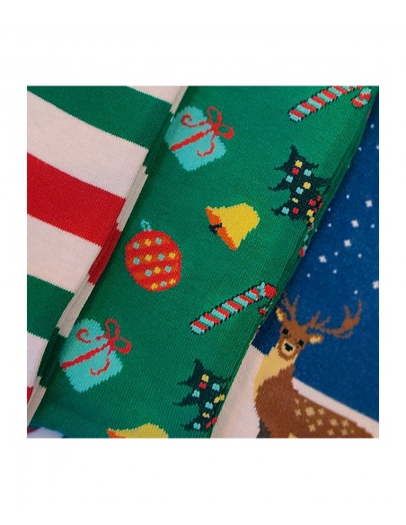 Πουρνάρα Γυναικείες Κάλτσες Xmas Fawn - Συσκευασία Δώρου - 3 Ζεύγη