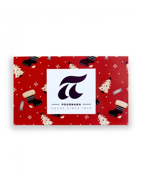 Πουρνάρα Γυναικείες Κάλτσες Xmas Fawn - Συσκευασία Δώρου - 3 Ζεύγη