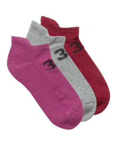FMS Women's Socks Half Towel Numbers - 3 Pairs