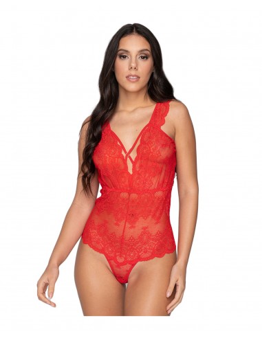 Luna Γυναικείο Κορμάκι Δαντέλα Kiss