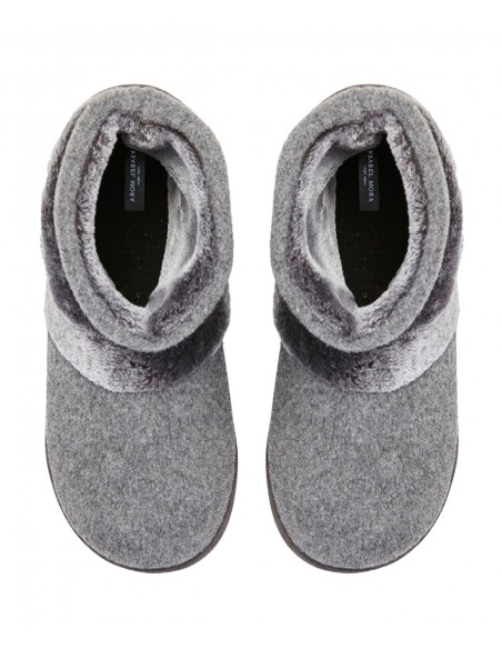 Ysabel Mora Ανδρικές Παντόφλες-Μποτάκια Τσόχα