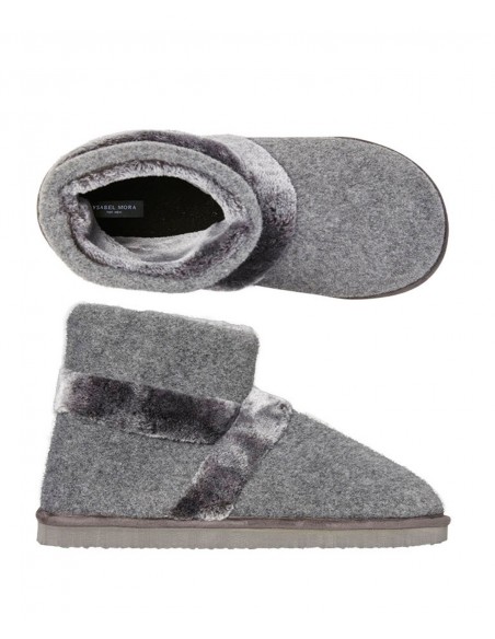 Ysabel Mora Ανδρικές Παντόφλες-Μποτάκια Τσόχα