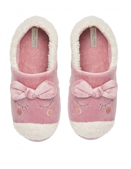 Ysabel Mora Kids Slippers-Boots Girl Sleeping Bow