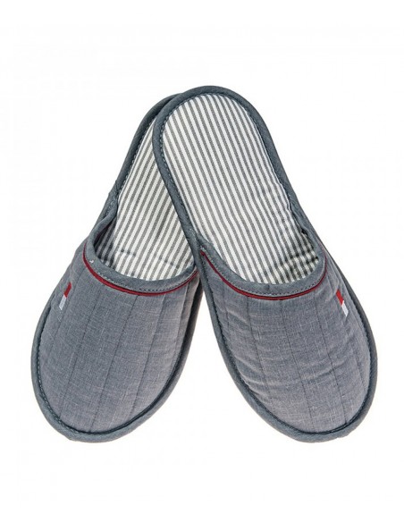 FMS Men's Fabric Slippers Soft Flag