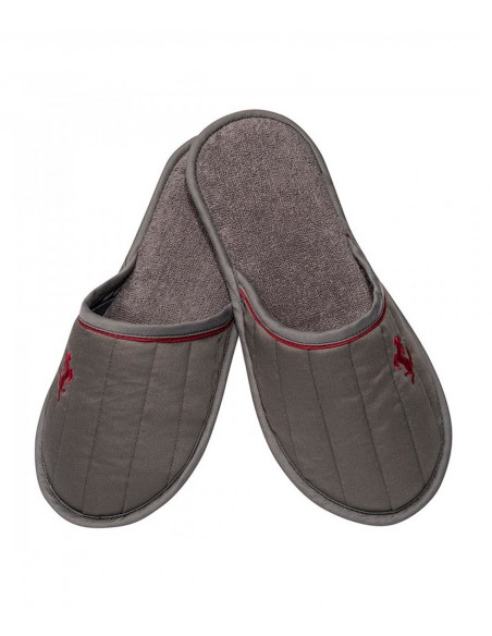 FMS Men's Fabric Slippers Soft Horse