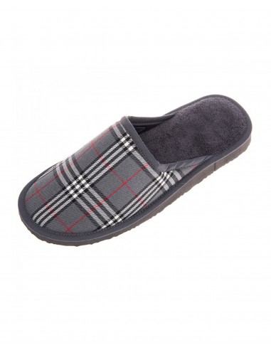 FMS Ανδρική Παντόφλα Ύφασμα Καρό