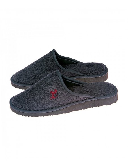 FMS Ανδρική Παντόφλα Πετσετέ Κέντημα Άλογο