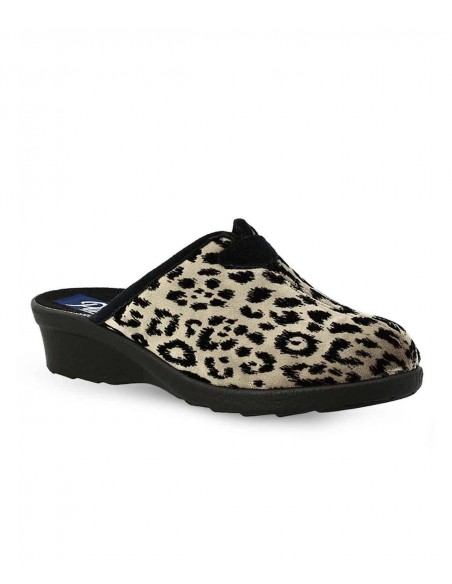 Parex Γυναικεία Παντόφλα Σπιτιού Leopard