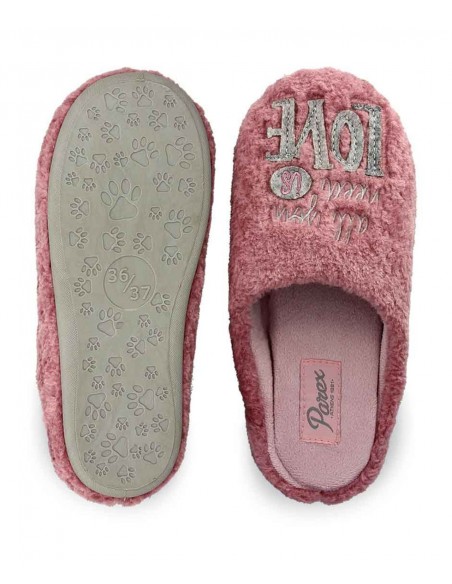Parex Γυναικείες Παντόφλες Σπιτιού All You Need Is Love