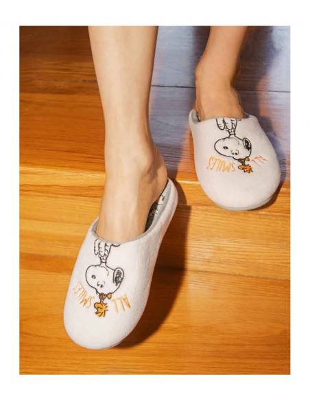 Parex Γυναικείες Παντόφλες Σπιτιού Snoopy Smile