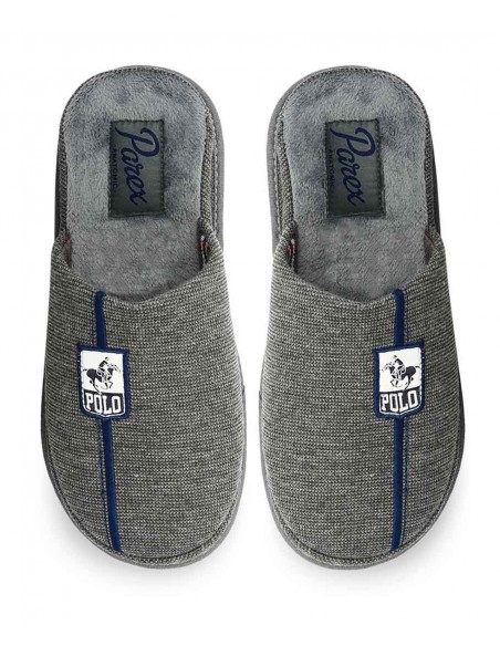 Parex Ανδρικές Παντόφλες Σπιτιού Polo Stripe