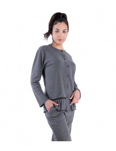 Rachel Women's Pyjama Buttons Volan...