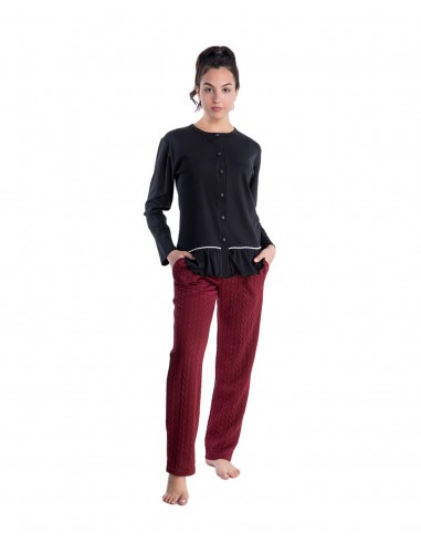 Rachel Women's Pyjama Buttons Volan...