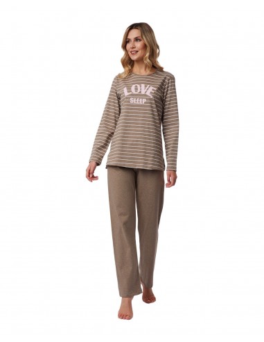 Minerva Women's Pyjama Stripes Love...