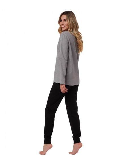 Minerva Women's Pyjama Cat Dreaming Fish