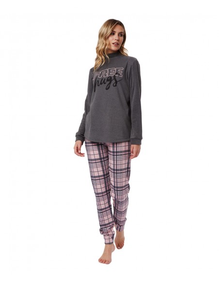 Minerva Women's Pyjama Fleece Free Hugs