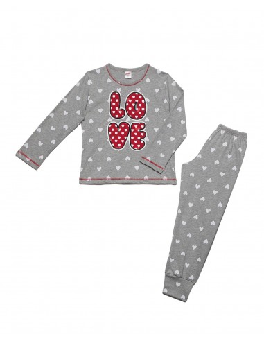 Minerva Kids Pyjama Girl Love Hearts