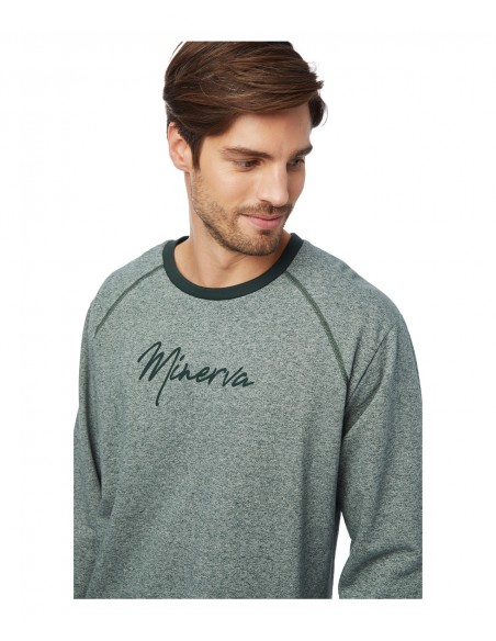 Minerva Men's Pyjama Sweater Jaspe