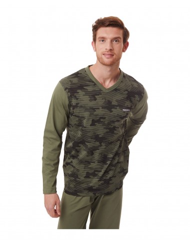 Minerva Men's Pyjama Army Scan Lines