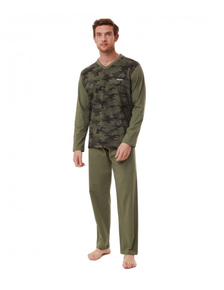 Minerva Men's Pyjama Army Scan Lines