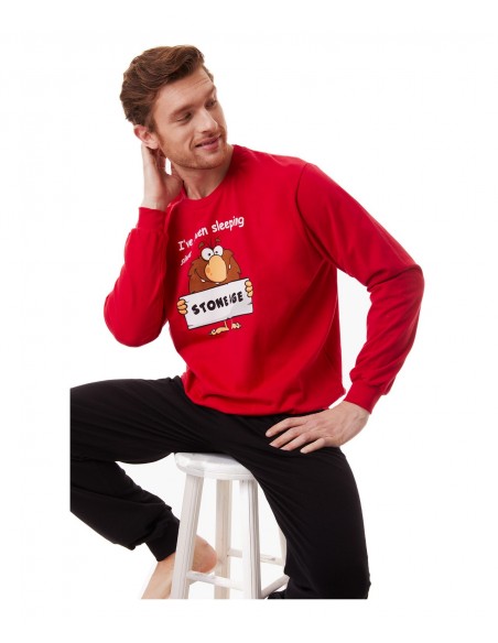 Minerva Ανδρική Πυτζάμα Sleeping Since Stone Age