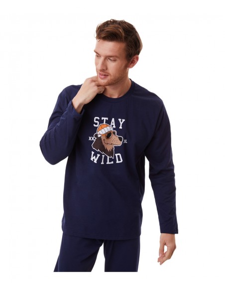 Minerva Men's Pyjama Stay Wild