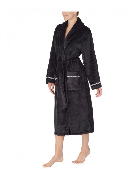 DKNY Γυναικεία Ρόμπα Fleece Long Signature