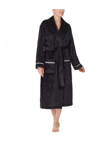 DKNY Γυναικεία Ρόμπα Fleece Long Signature