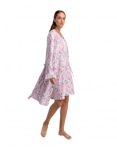 Giota Women's Robe Flower Prints