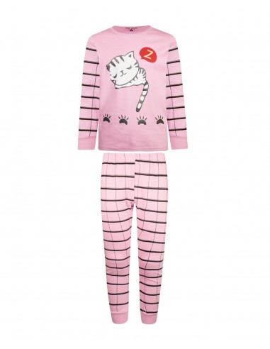 Energiers Kids Pyjama Girl Sleeping Cat