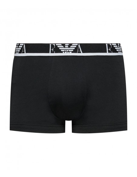 Emporio Armani Ανδρικό Boxer Black Colour Stripe EA Logo - Τριπλό Πακέτο