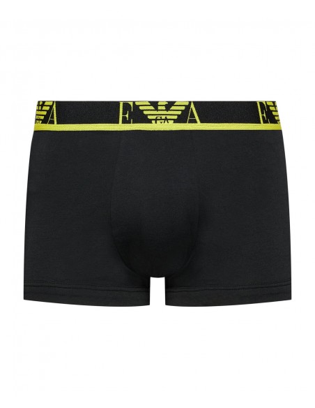 Emporio Armani Ανδρικό Boxer Black Colour Stripe EA Logo - Τριπλό Πακέτο