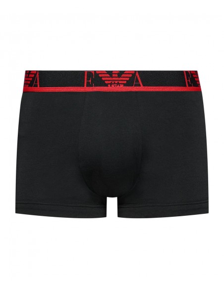 Emporio Armani Ανδρικό Boxer Black Colour Stripe EA Logo - Τριπλό Πακέτο