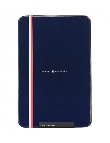 Tommy Hilfiger Men's Socks Stripe Dot Tin Gilf Box - 5 Pairs