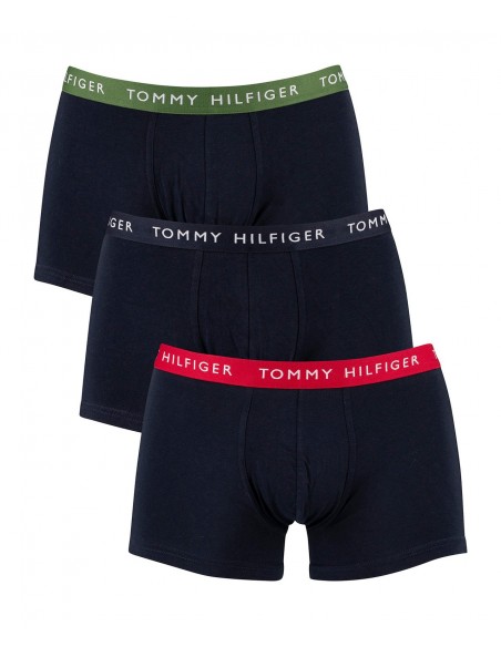 Tommy Hilfiger Ανδρικό Boxer Essential Logo Waistband Trunks - Τριπλό Πακέτο